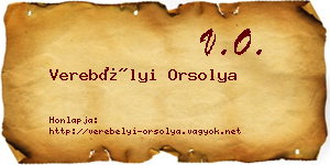 Verebélyi Orsolya névjegykártya